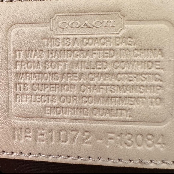 Coach Hamptons Vintage Braided Satchel Tan Sand Pebbled Leather NWT - Picture 12 of 12